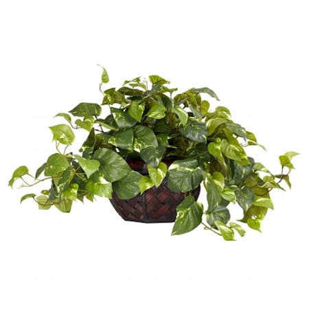 Nearly Natural Pothos with Decorative Vase Silk Plant -Same as 6635 6681